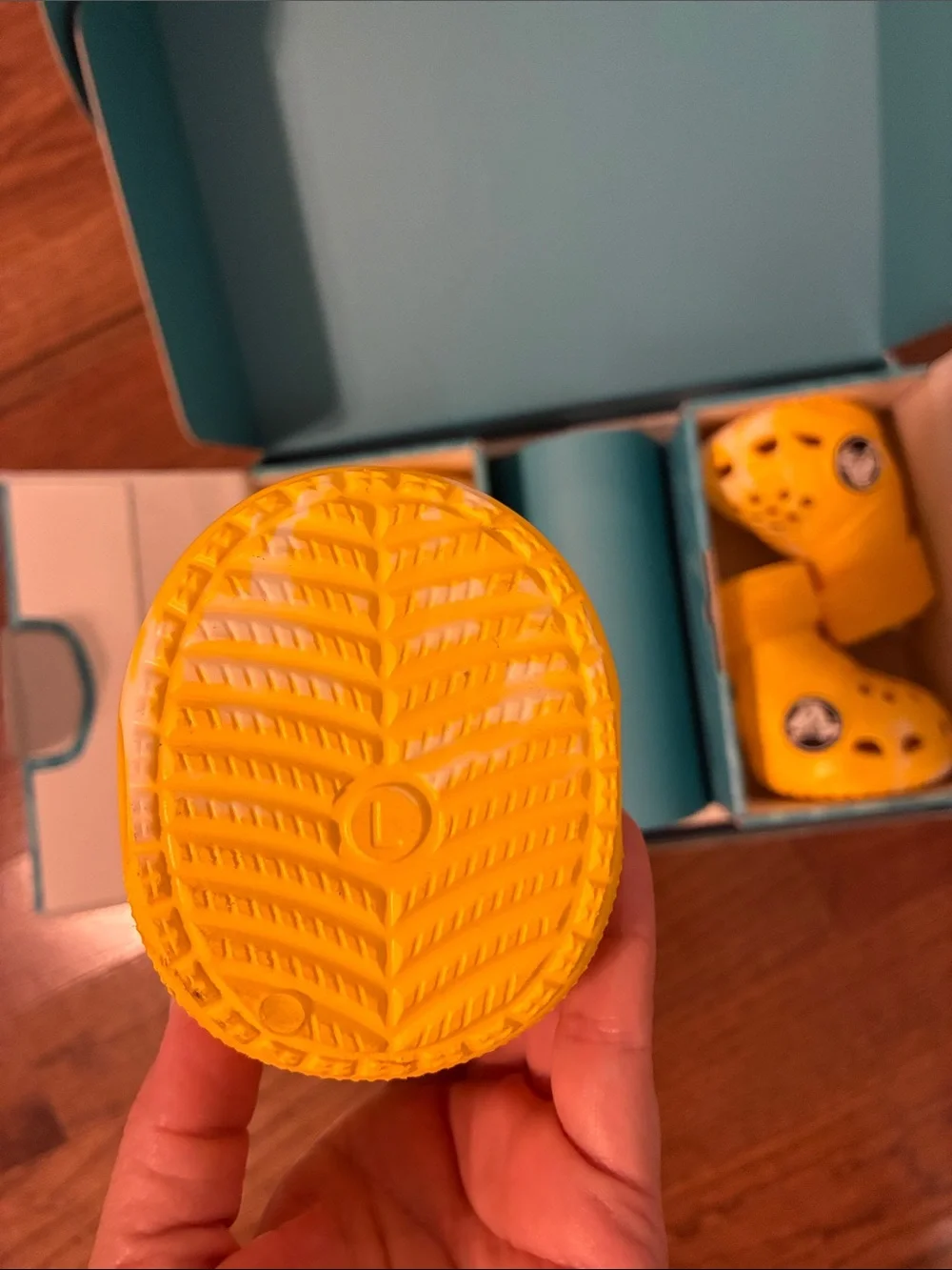 CROCS Light Blue Swirl Branded Box